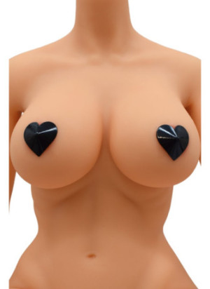 Nipple Métal noir Cache tétons cœur - 202400106